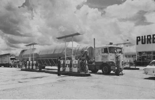Kings Truck Stop fuel islands on US Hwy 190 in Port Barre